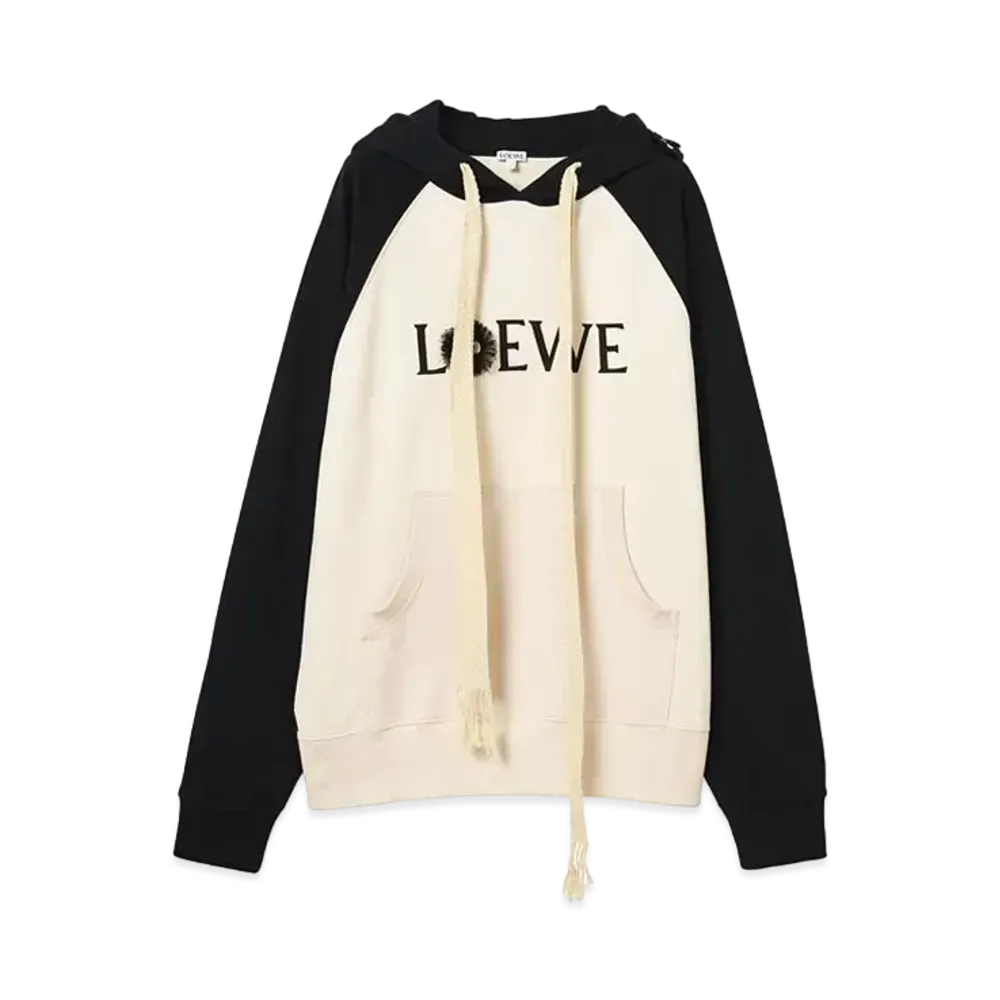 LOEWE x My Neighbor Totoro Dust Bunnies Hoodie In Cotton "Ecru/Black"