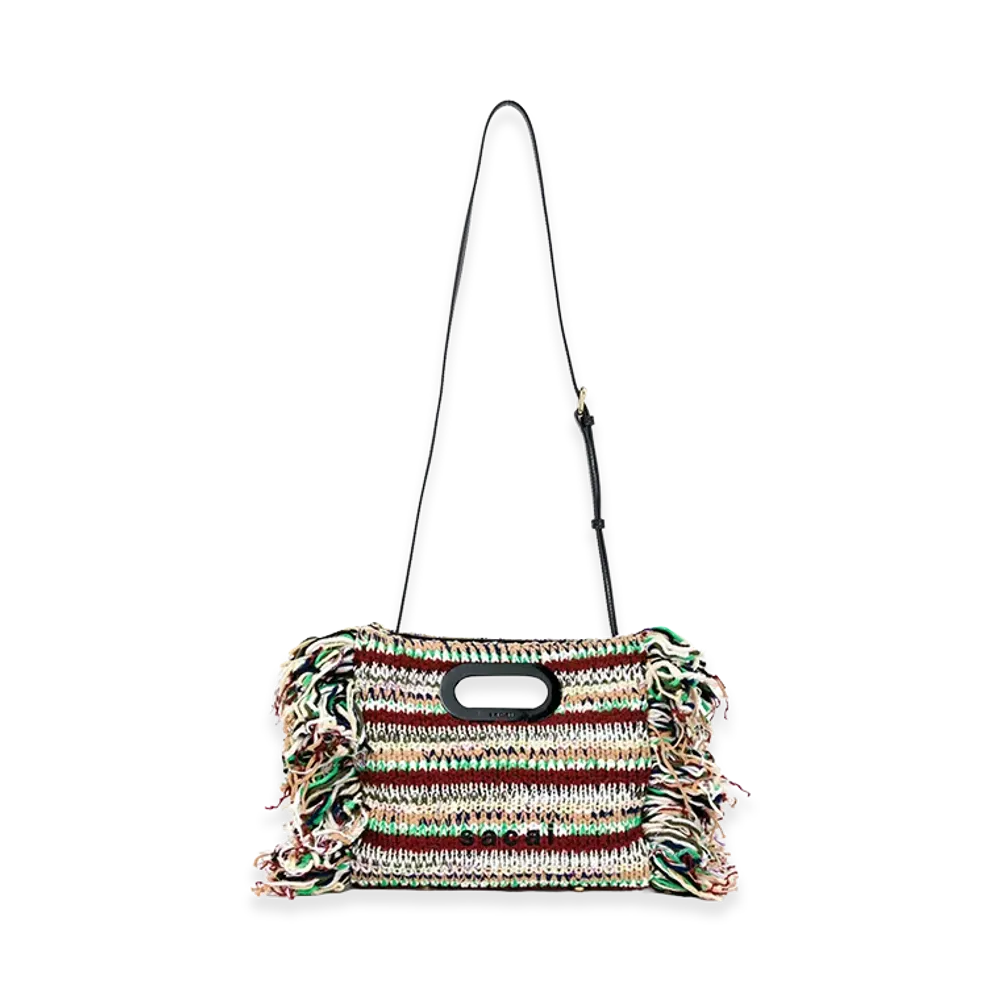 sacai New Shopper Bag Small / Mix Knit "Beige Multi"