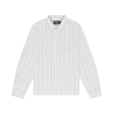 DENIM TEARS Pinstripe RBG Long Sleeve Button Up "Maruti"