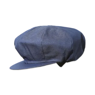 ENGINEERED GARMENTS Newsboy Cap - CP Denim "Navy"