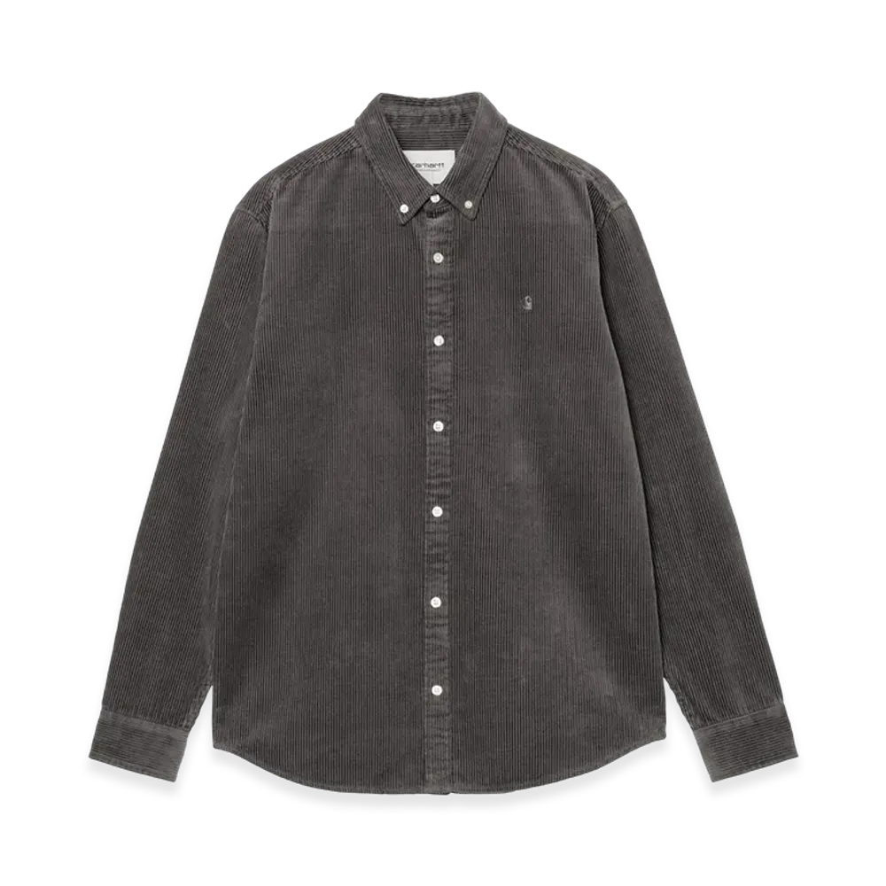 Carhartt WIP L/S Madison Cord Shirt "Graphite/Graphite"