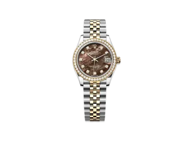 ROLEX Datejust 31mm Oystersteel & Yellow Gold Diamond 278383RBR "Black Mother-of-Pearl"
