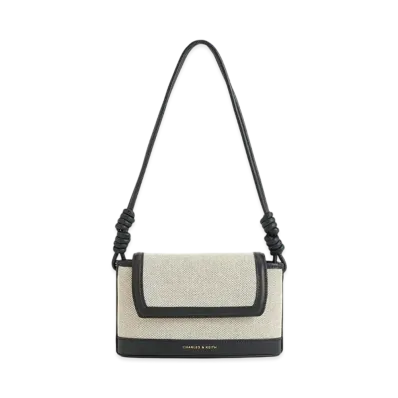 CHARLES & KEITH Sabine Knot Strap Bag "Black"