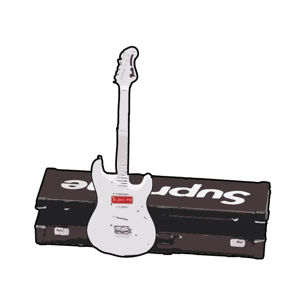 Supreme x Bandai Gashapon Machine / Fender Stratocaster "White"