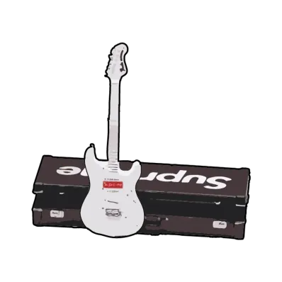 Supreme x Bandai Gashapon Machine / Fender Stratocaster "White"