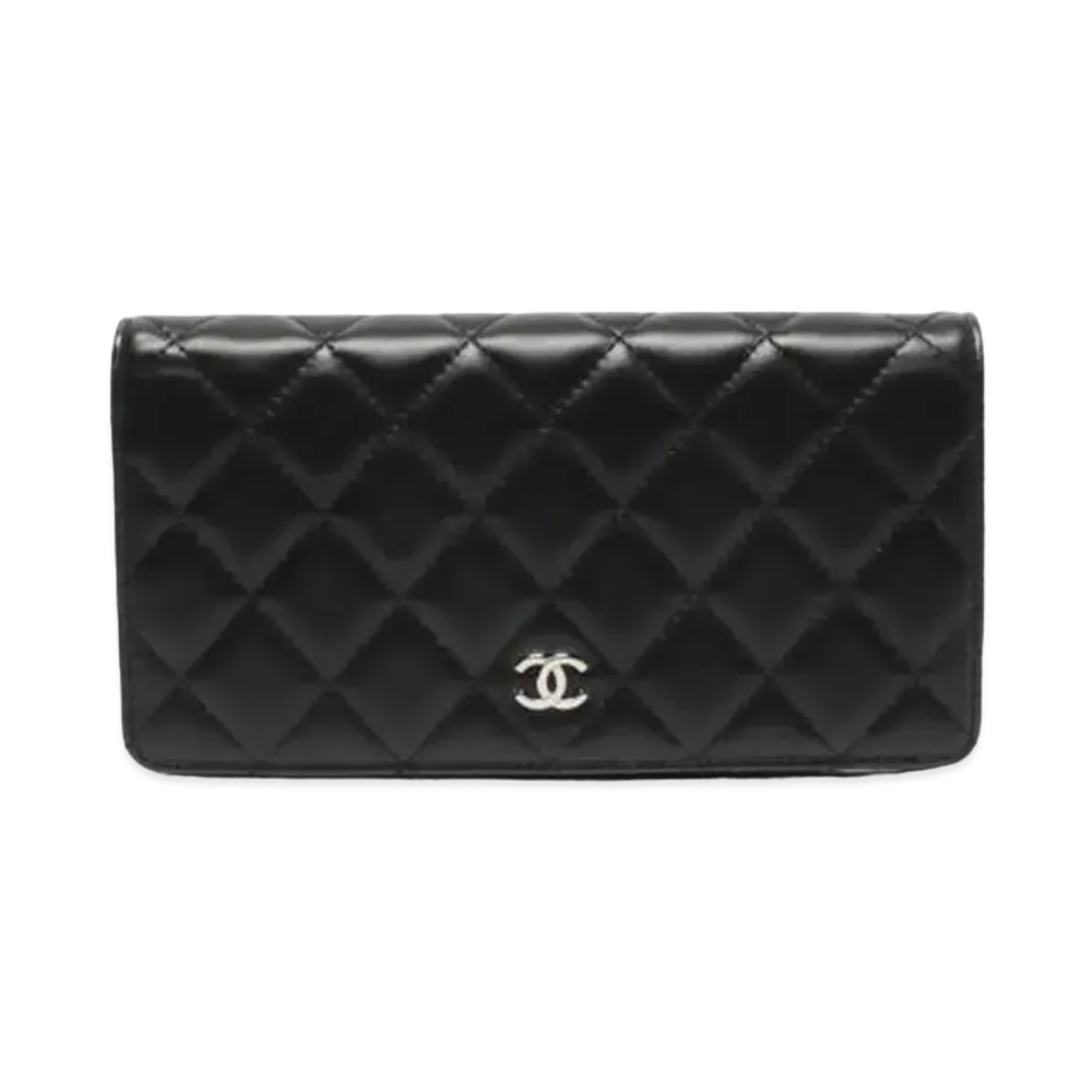 CHANEL Matelasse Long Wallet "Black"