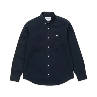Carhartt WIP Long Sleeve Madison Shirt "Dark Navy/White"