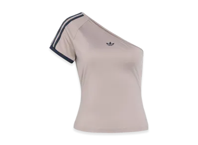 adidas Women's Adilenium 5.0 Off-Shoulder T-Shirt "ChalkyBrown"