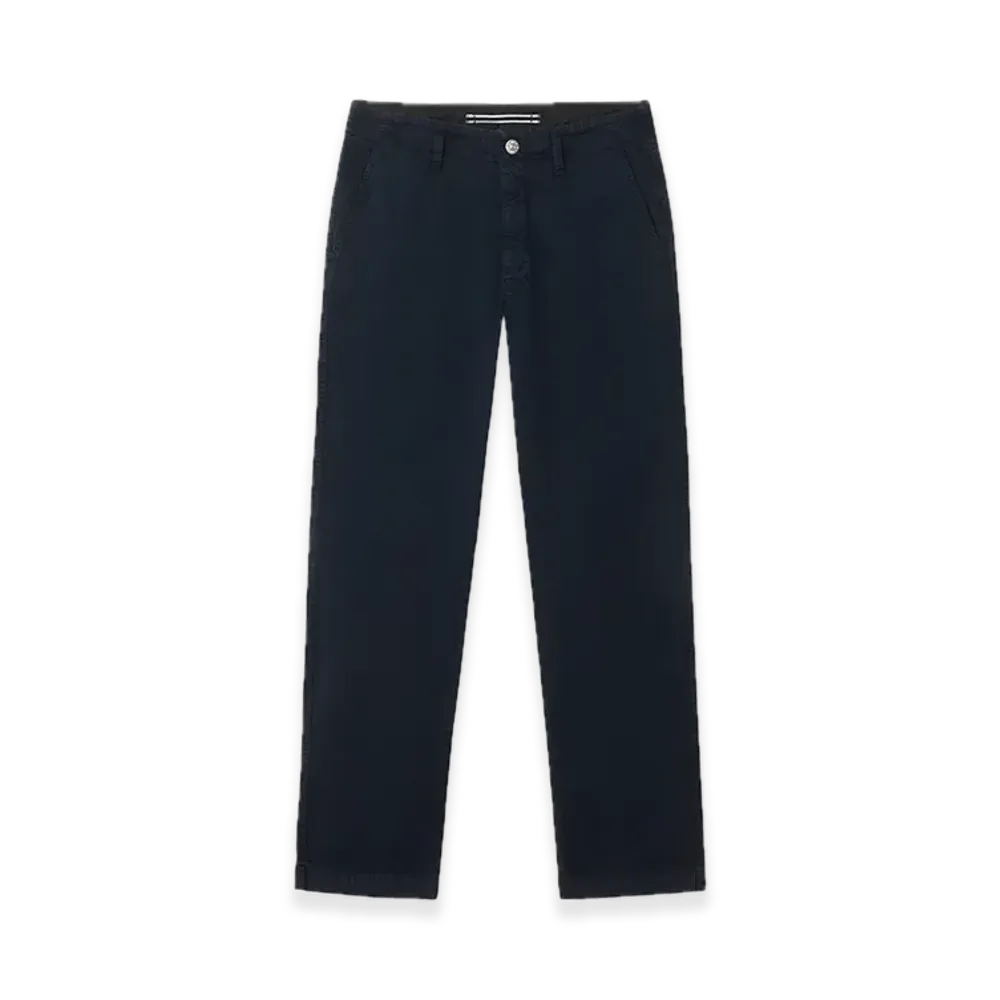 Stone Island 3100001 Stretch Organic Broken Twill Cotton 'Old' Effect "Navy Blue"