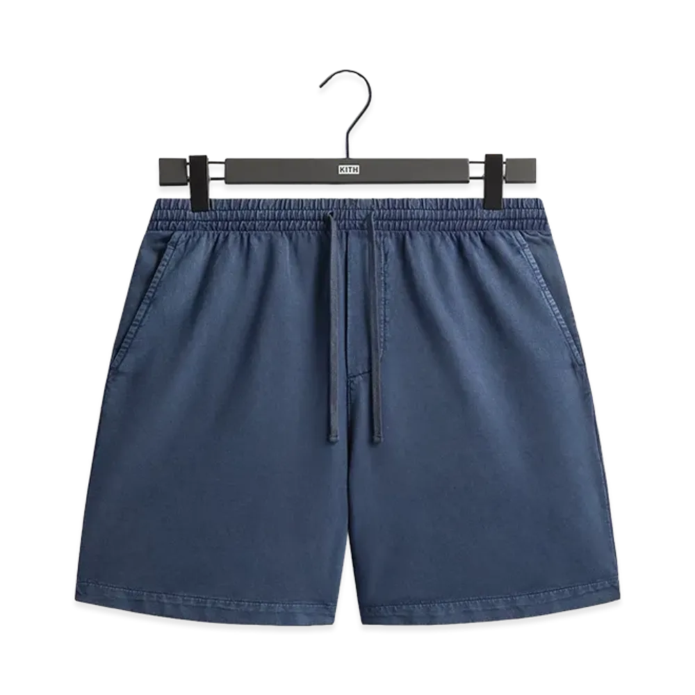 Kith Indigo Micro Fleece Curtis Short "Dark Indigo"