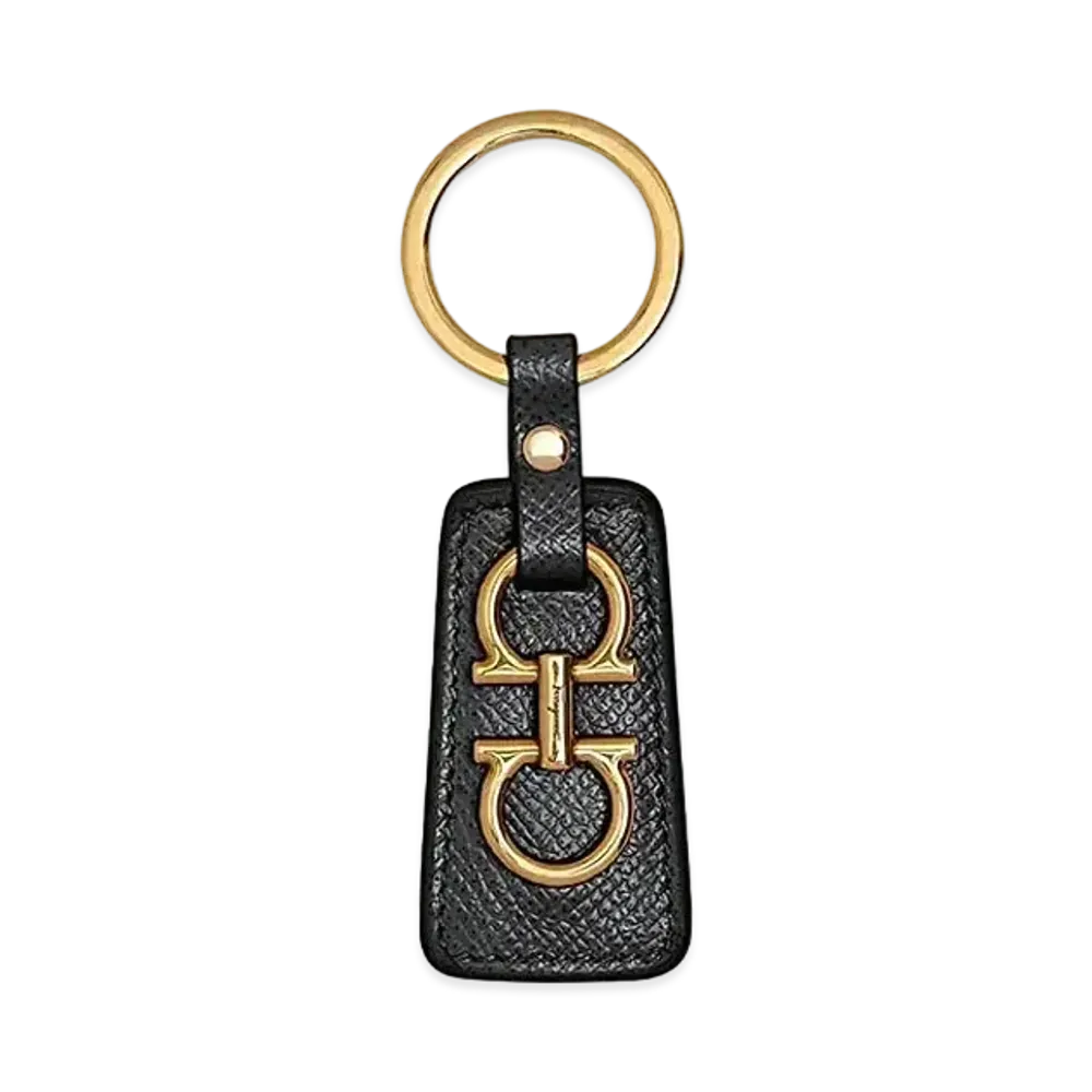 Salvatore Ferragamo Gancini Key Chain "Black"