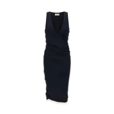 Saint Laurent Women's Jersey Dress "Blue"