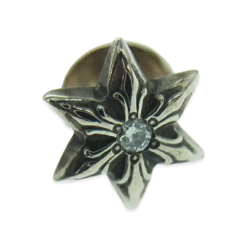 Chrome Hearts Star Stud 1 Diamond Earring "Silver"