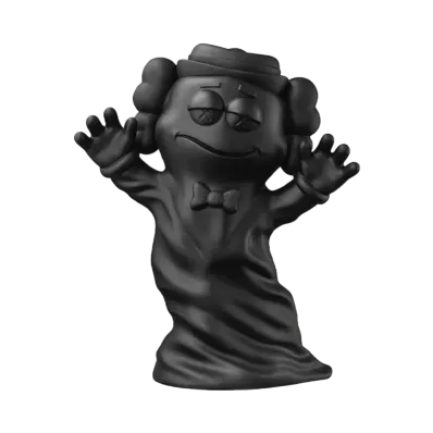 KAWS / General Mills -MONSTER CEREALS- Boo Berry Figure Black Edition