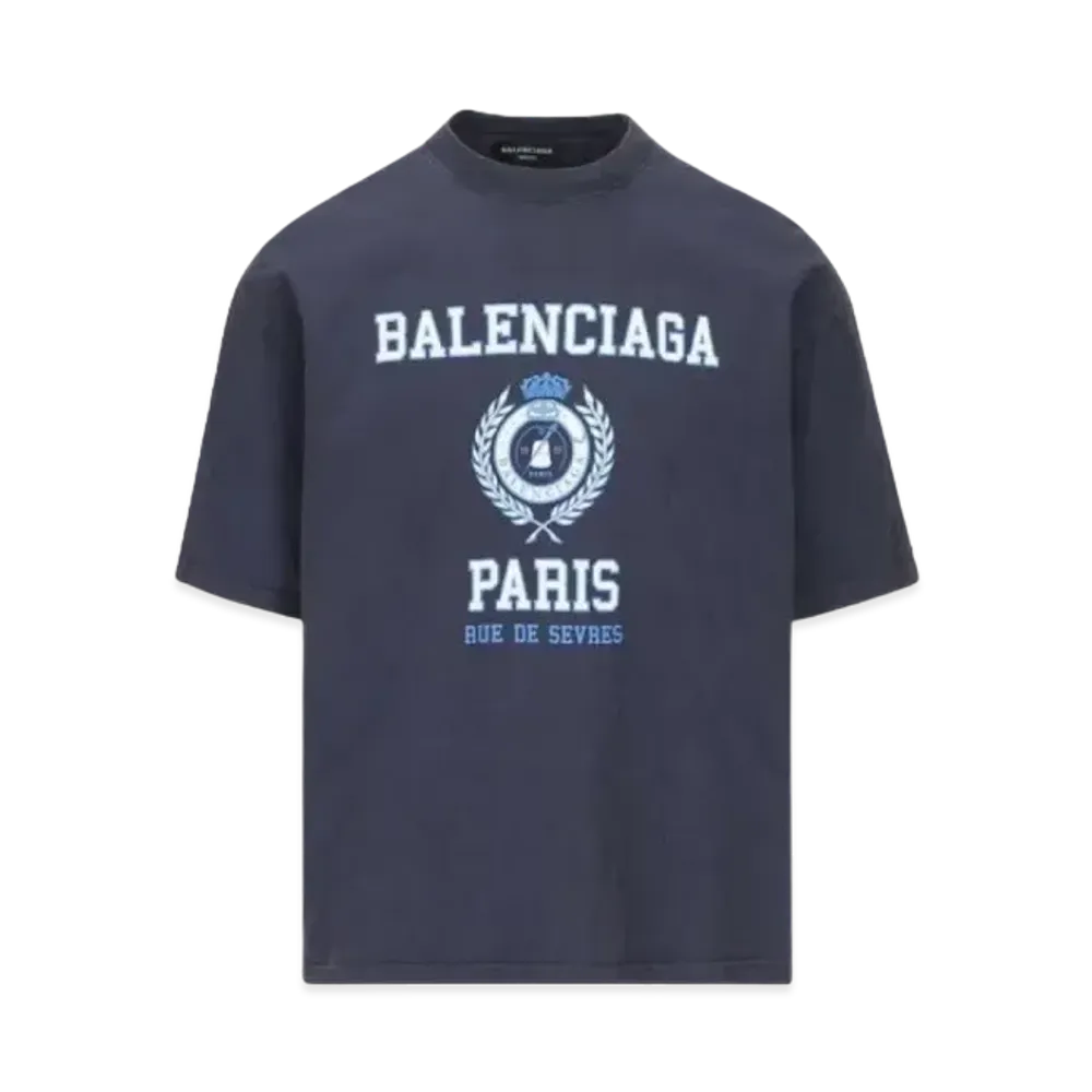 BALENCIAGA College 1917 Medium Fit T-shirt "Blue"