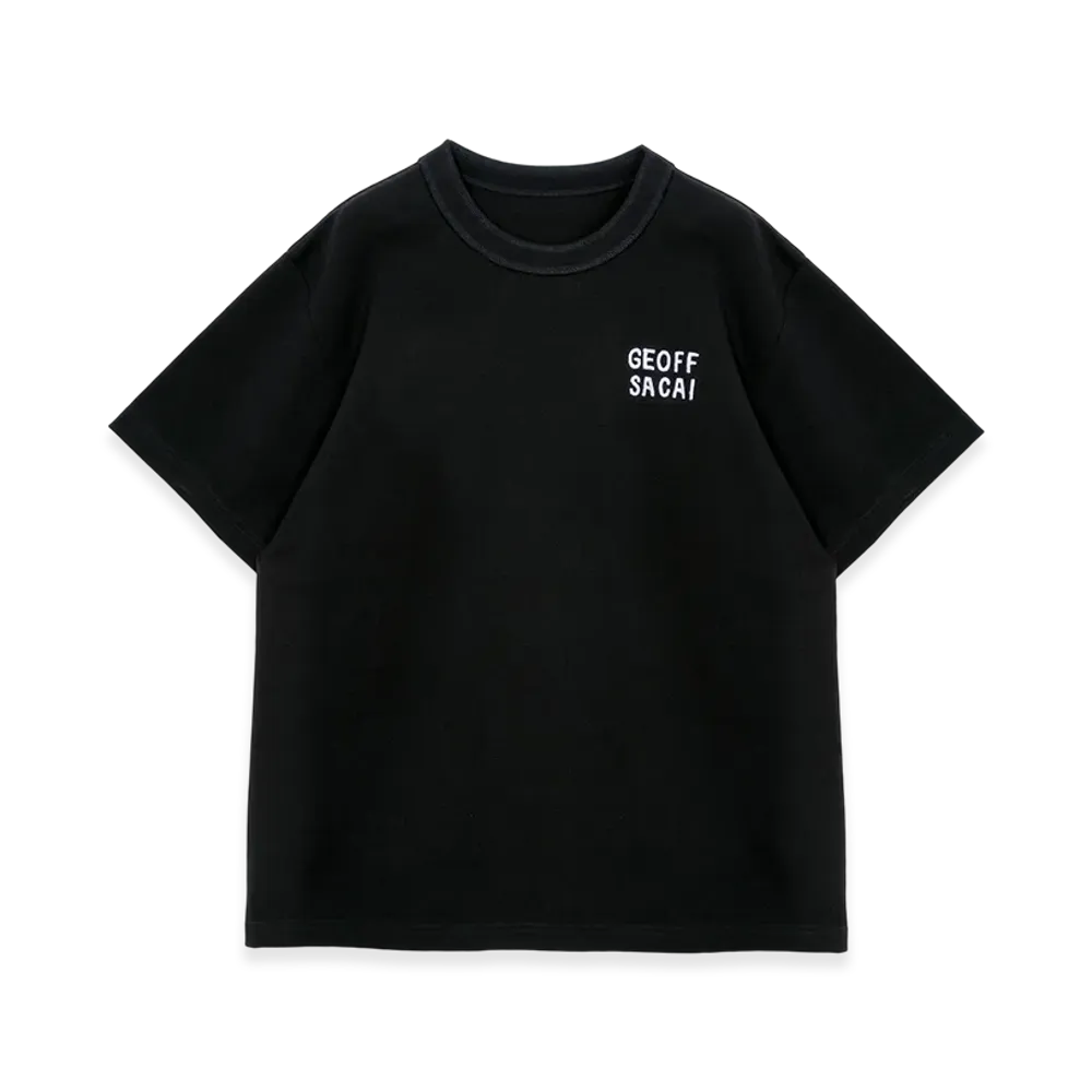sacai by Geoff Mcfetridge Embroidery T-Shirt "Black"