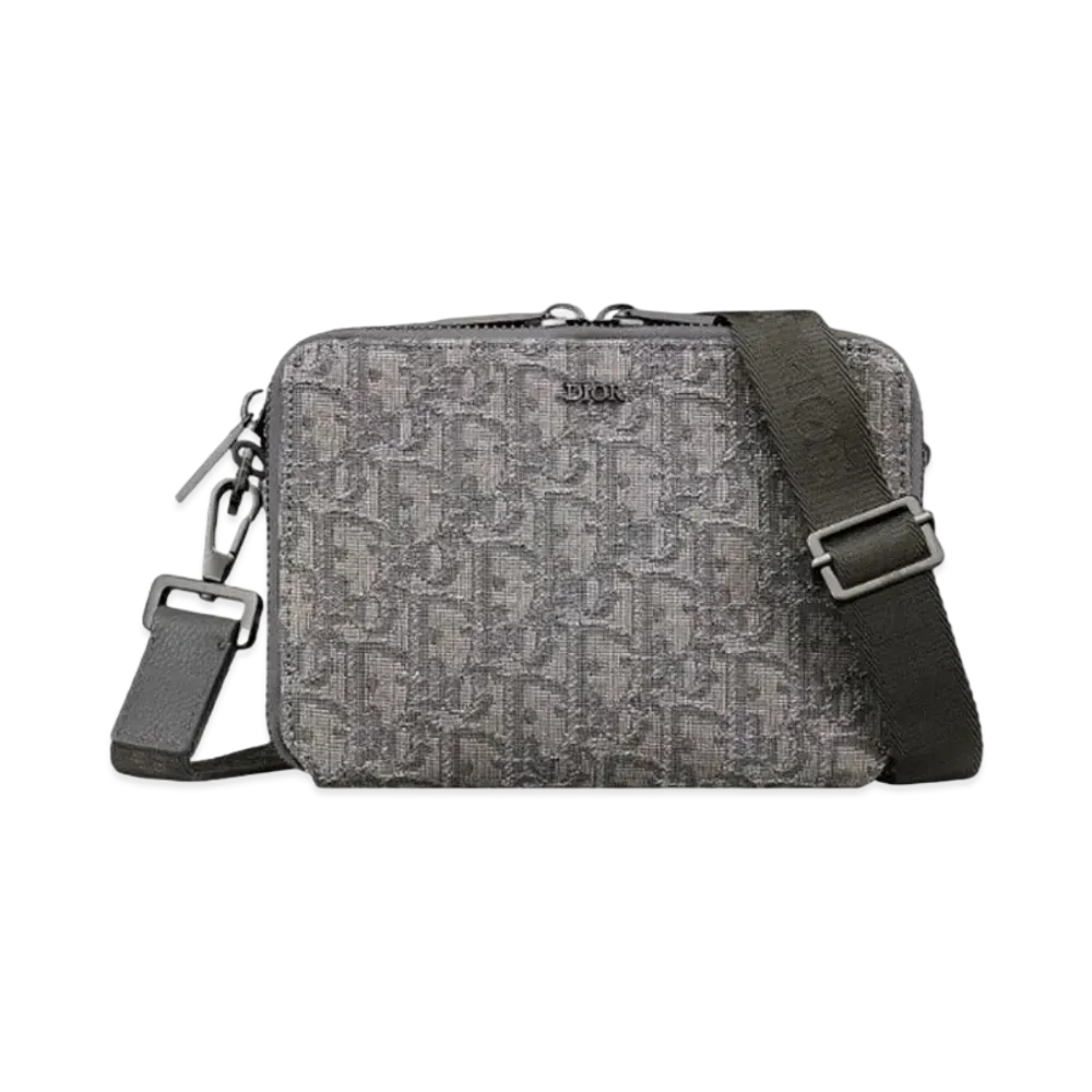 Dior Pouch Strap Dior Oblique Jacquard "Ruthenium"