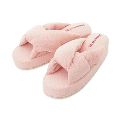 GELATO PIQUE Colorful Pile Room Shoes "Pink"