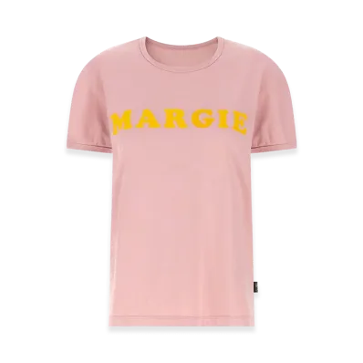 MM6 Maison Margiela Women's Arc Print T-Shirt "Pink"