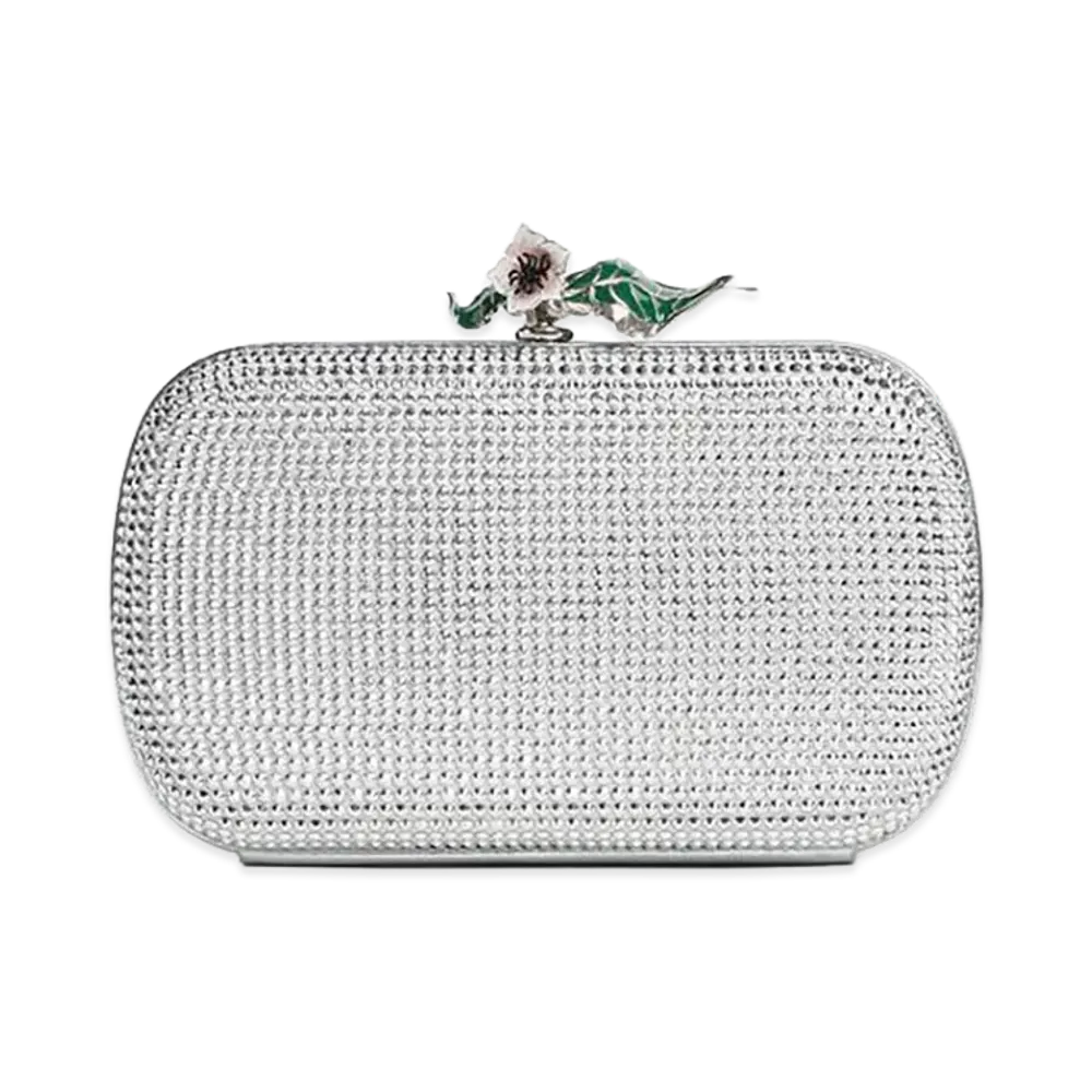 Bottega Veneta Knot "White Moonlight/Silver"