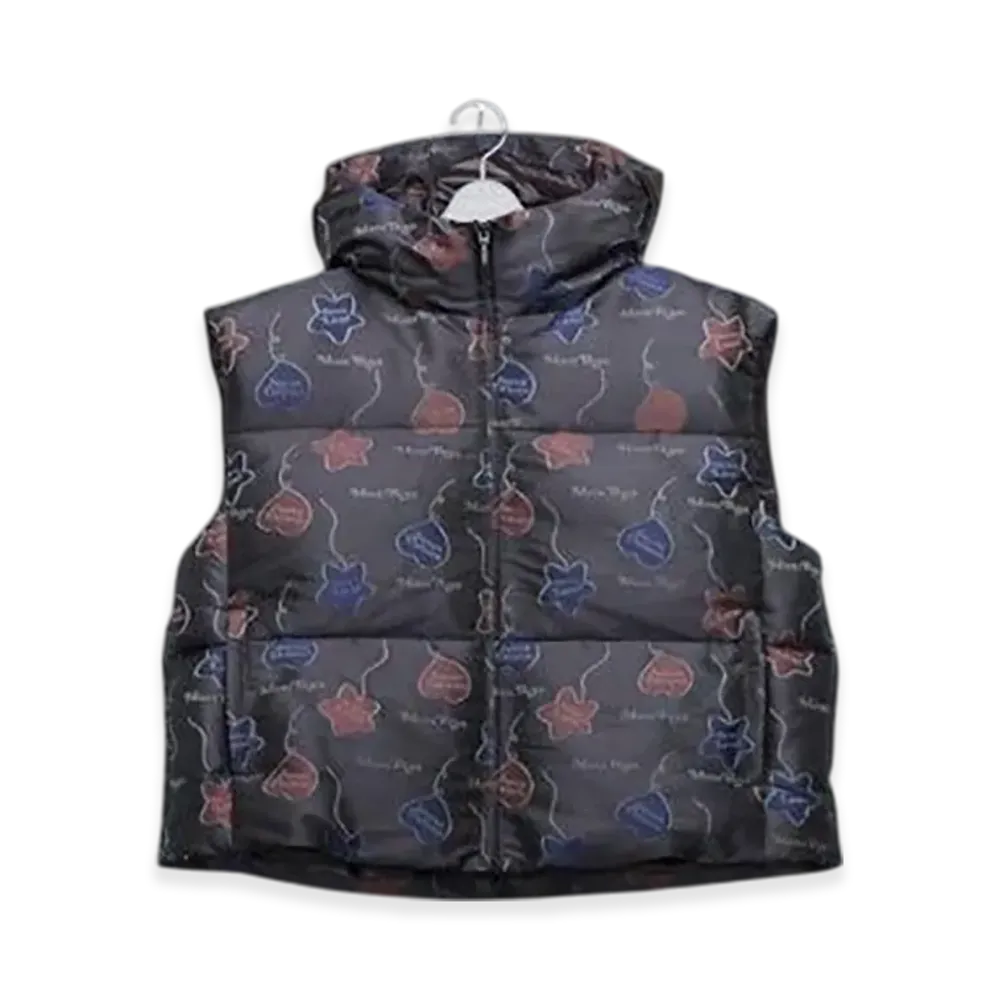 MASU Falling Balloon Down Vest Graphic by Verdy "Black"