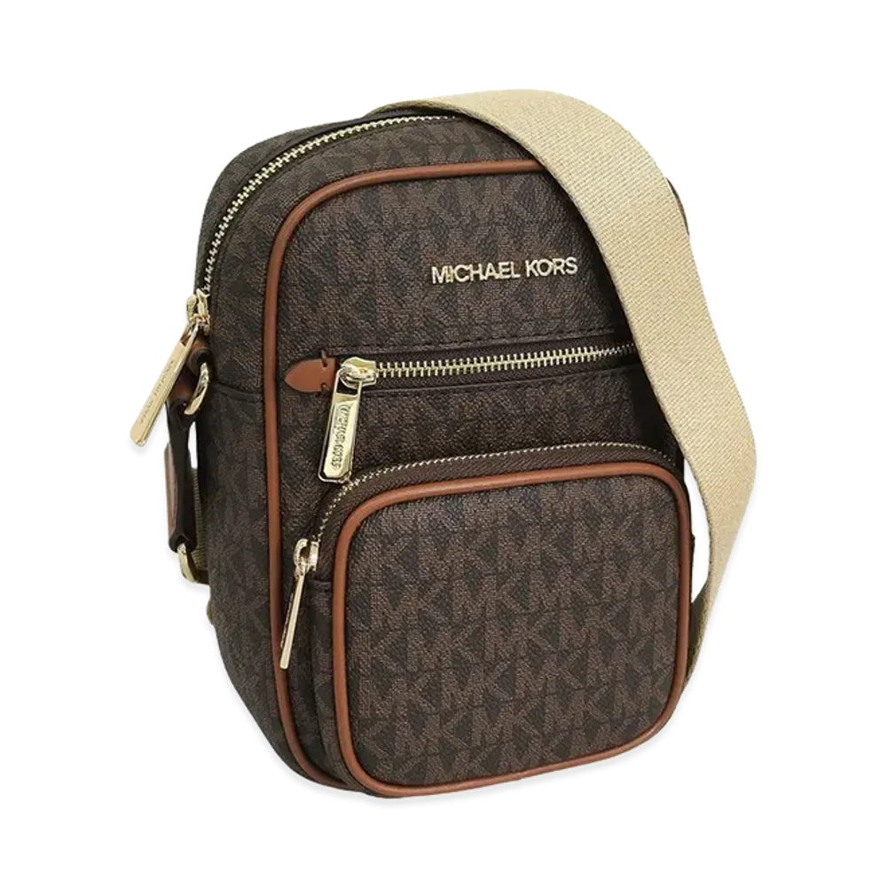 MICHAEL KORS Women's Jet Set Item MD NS Pkt Xbody "Brown"