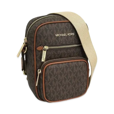 MICHAEL KORS Women's Jet Set Item MD NS Pkt Xbody "Brown"