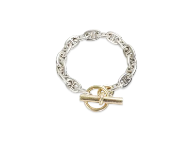 Hermes Chaine D'ancre MM Combination Bracelet "Silver/Yellow Gold"