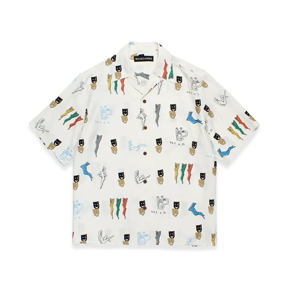 WACKO MARIA Hawaiian Shirt "White"