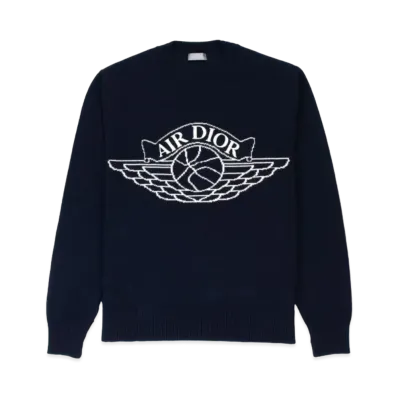 Dior x Air Jordan Wings Sweater "Navy"