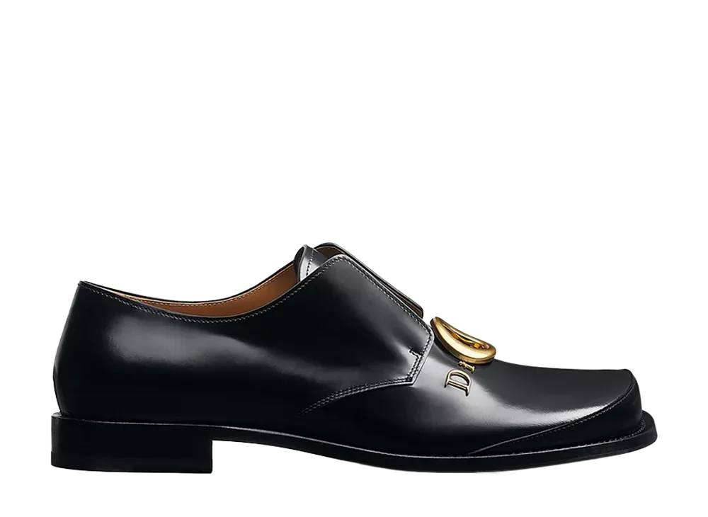 Dior D de Dior Derby Shoe Brushed Calfskin "Black"