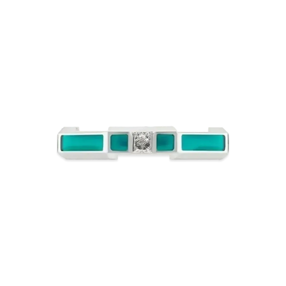 GUCCI Love Enamel Diamond Ring