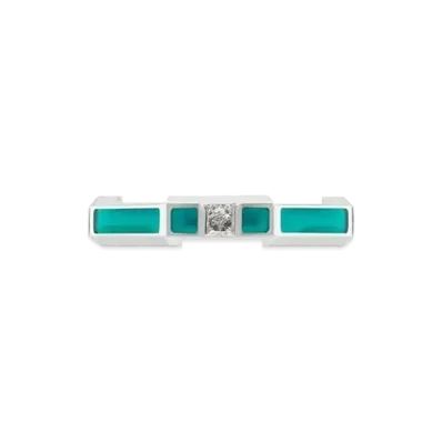 GUCCI Love Enamel Diamond Ring