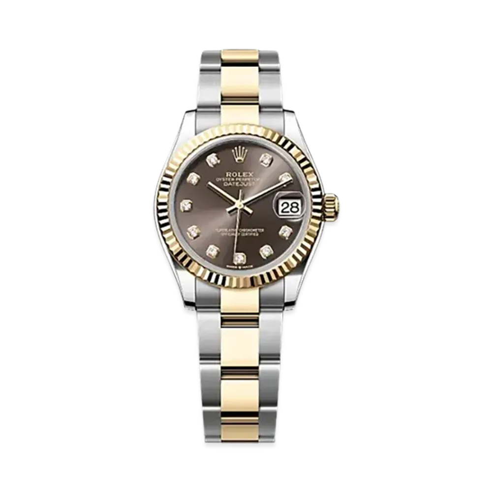 ROLEX Datejust 31mm Oystersteel & Yellow Gold 278273 "Dark Grey"
