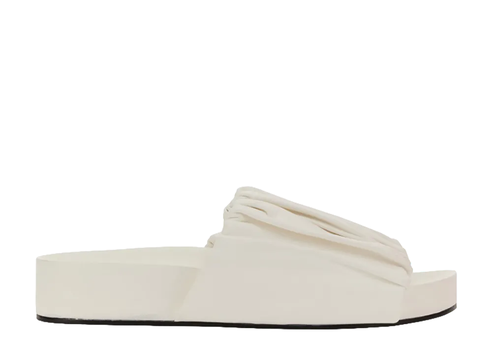 Jil Sander Women's Low Leather Sandals "White"