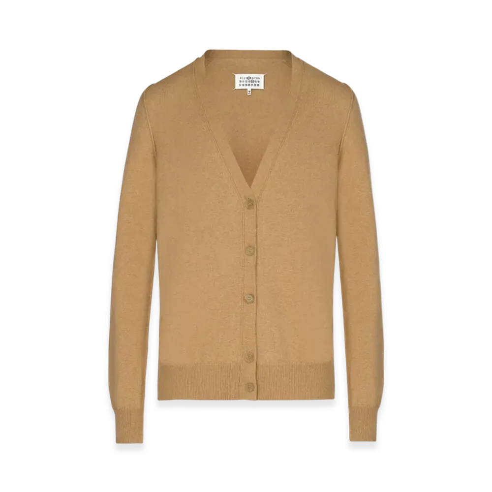 Maison Margiela Women's Eco Cashmere Cardigan "Camel"
