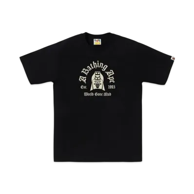 A BATHING APE Mad General College Tee "Black"
