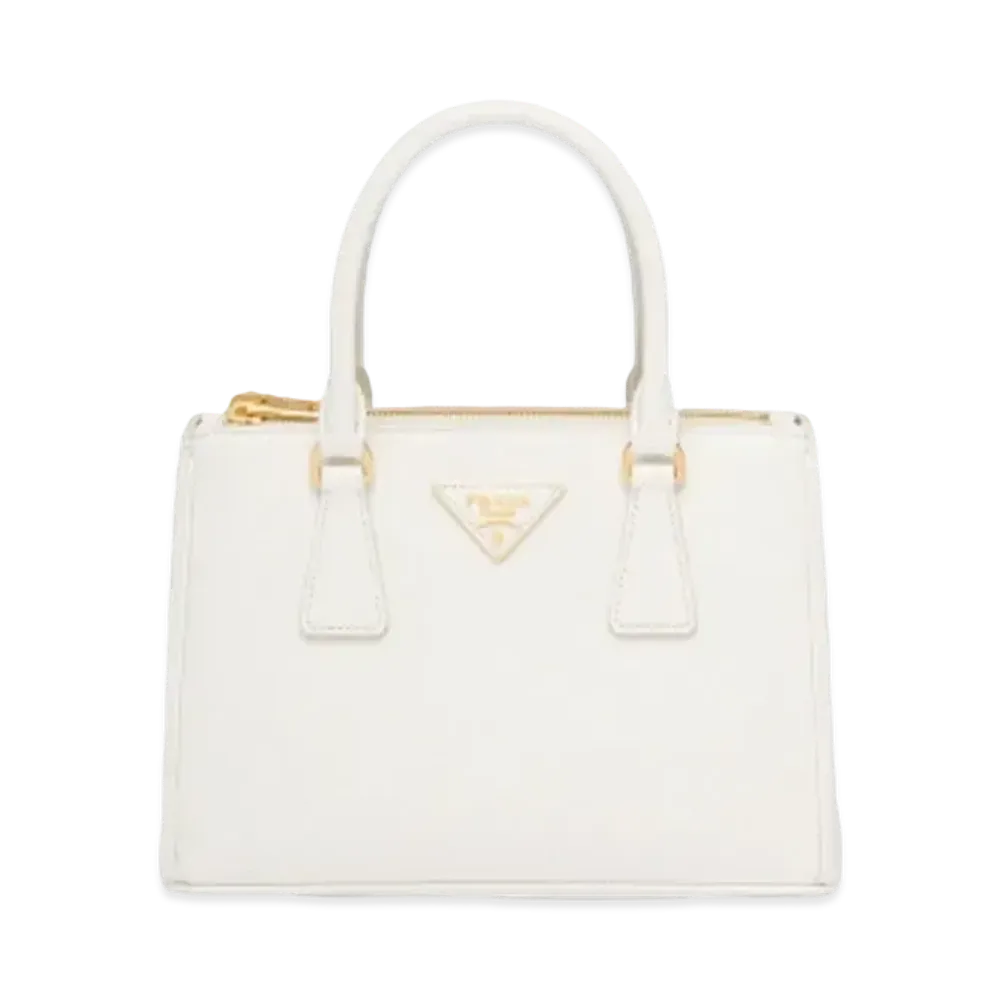 Prada Galleria Saffiano Leather Small Bag "White"