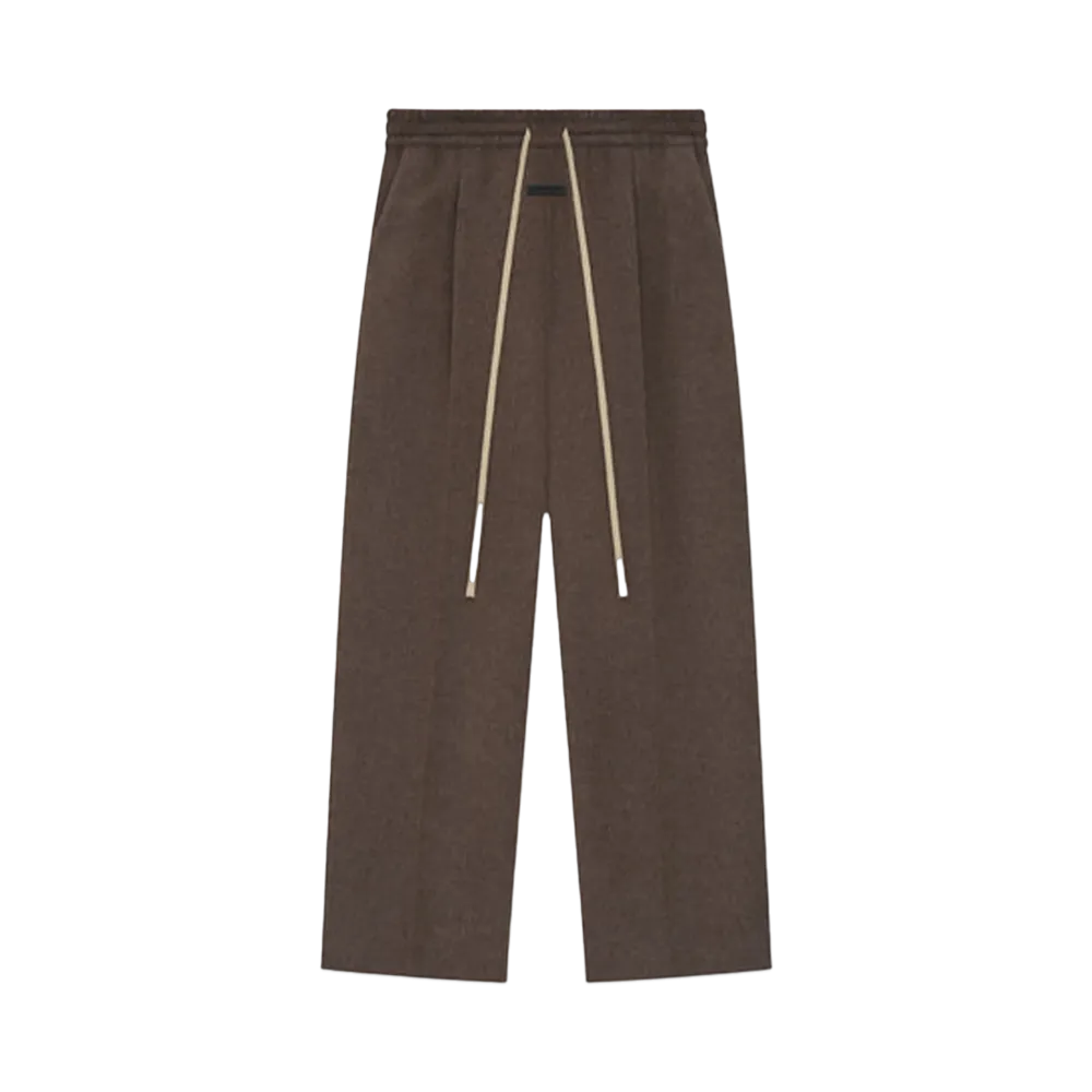 FEAR OF GOD Brushed Wool Cashmere Wide Leg Pants "Mocha"