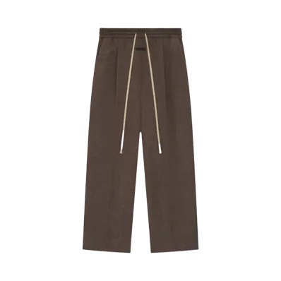 FEAR OF GOD Brushed Wool Cashmere Wide Leg Pants "Mocha"