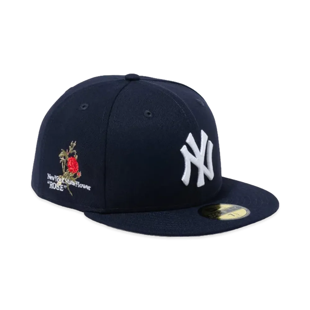 NEW ERA 59Fifty MLB State Flowers New York Yankees "Navy"