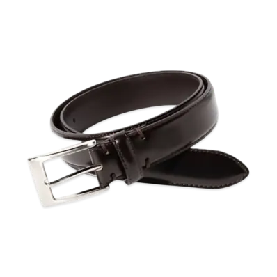 BEAMS Soft Glass Leather Belt "Choco"