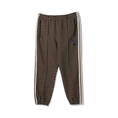 Needles x Sasquatchfabrix. Zipped Track Pant- Diamond Jq. "Black"