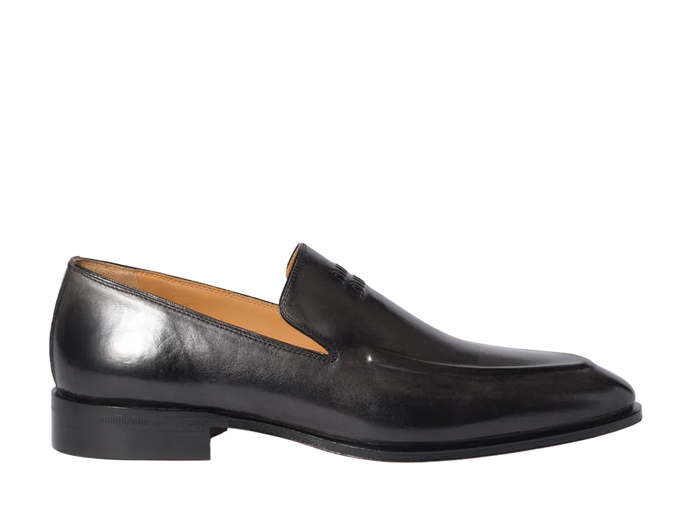MIU MIU Women's Leather Loafers "Black"