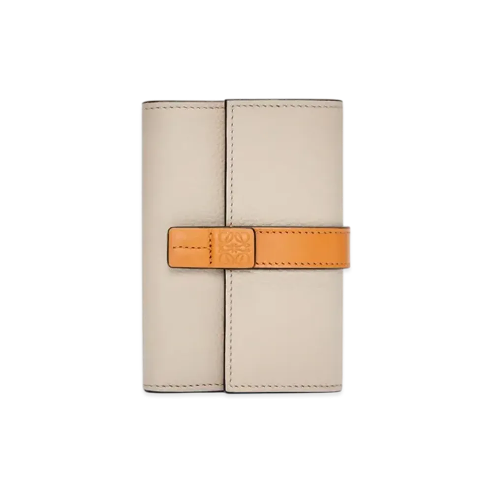 LOEWE Vertical Wallet Small "Light Oats/Honey"