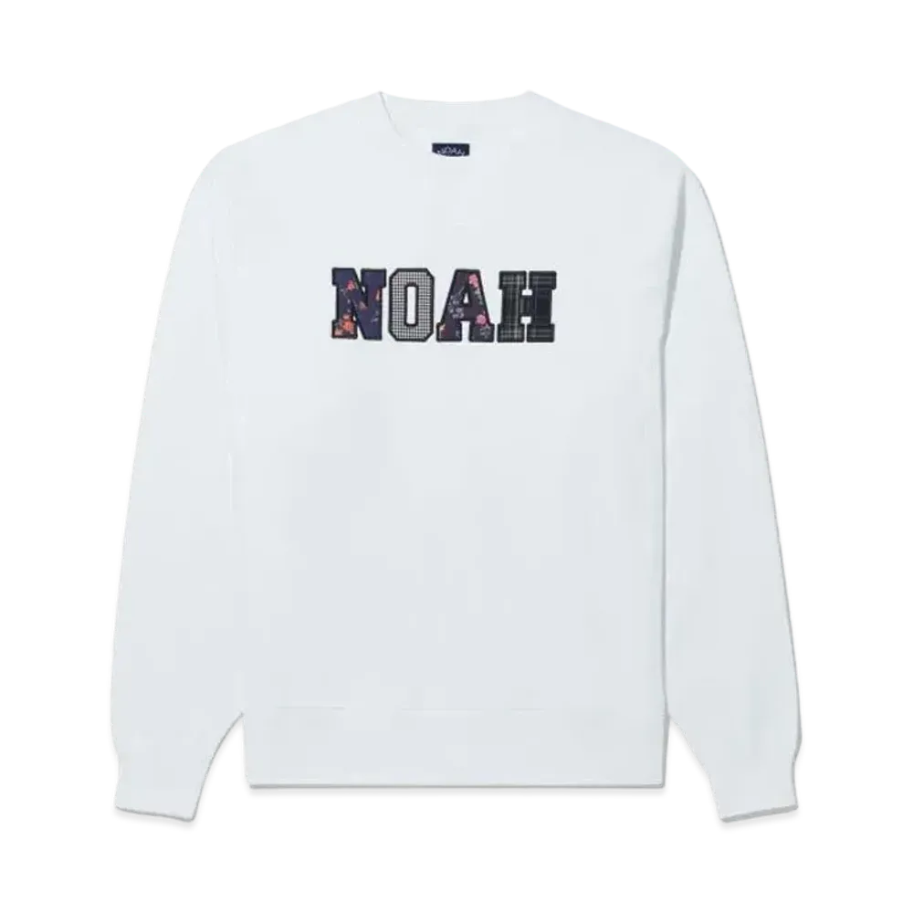 Noah Applique Logo Crewneck "White"