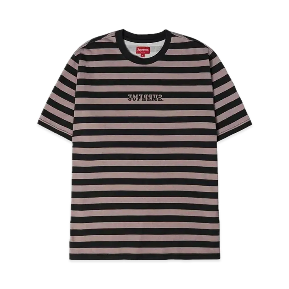 Supreme Reverse Stripe S/S Top "Black"