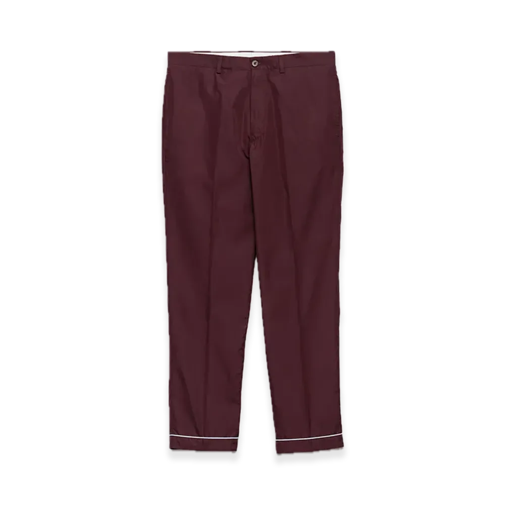PRADA Cotton Pants "Bordeaux"