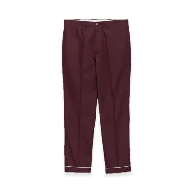 PRADA Cotton Pants "Bordeaux"