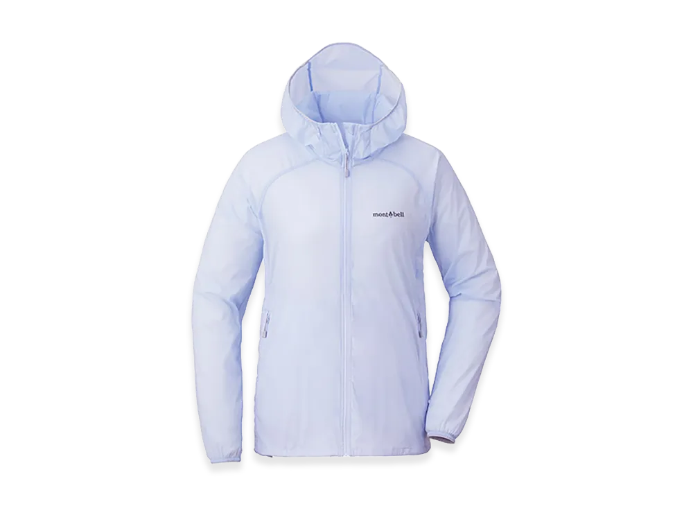 mont-bell Women's U.L. Stretch Wind Parka "Light Blue"